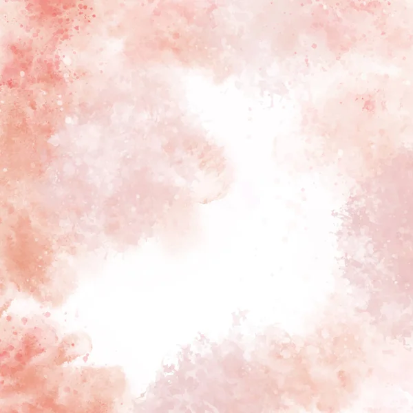 Hand Painted Pastel Pink Watercolour Background Design — стоковый вектор