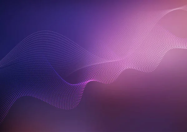 流动粒子波设计的未来主义背景 — 图库矢量图片