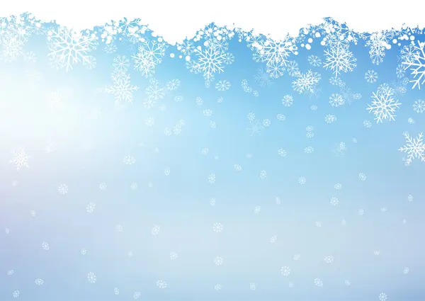 Fundo Natal Com Queda Flocos Neve Design —  Vetores de Stock