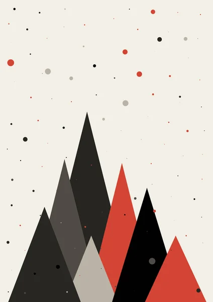Abstract Design Minimale Moderno Biglietto Natale — Vettoriale Stock