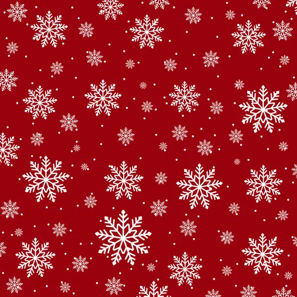 Fond Noël Avec Motif Traditionnel Flocon Neige — Image vectorielle