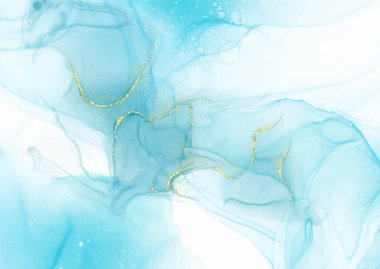 El boyası, altın parıltılı elementlerle boyanmış, alkol arkaplanı.