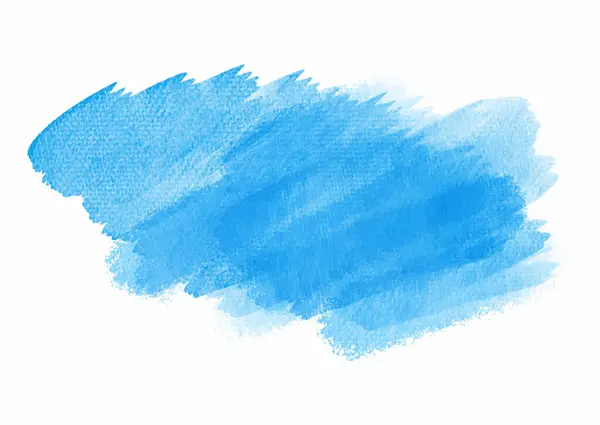 Abstrakt Handmålad Detaljerad Akvarell Blå Stänk Design — Stock vektor