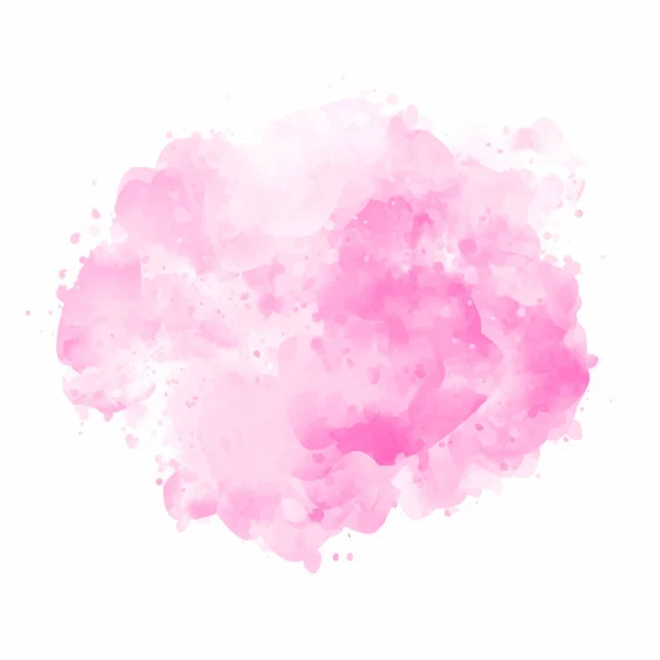 手绘粉红水彩斑斑设计摘要 — 图库矢量图片