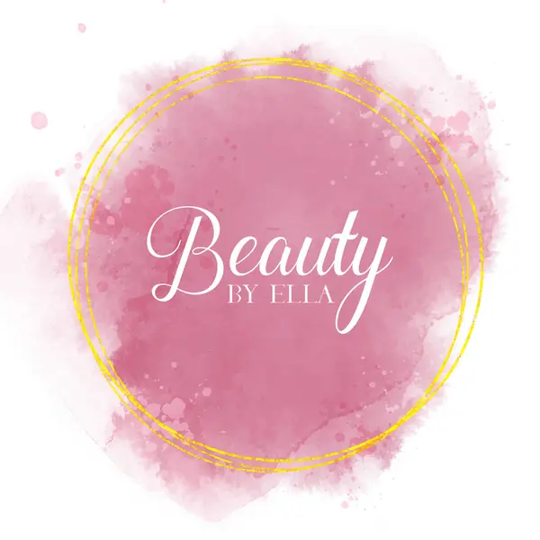 Elegant Hand Painted Watercolour Logo Design Beauty Hair Salon — Stock Vector
