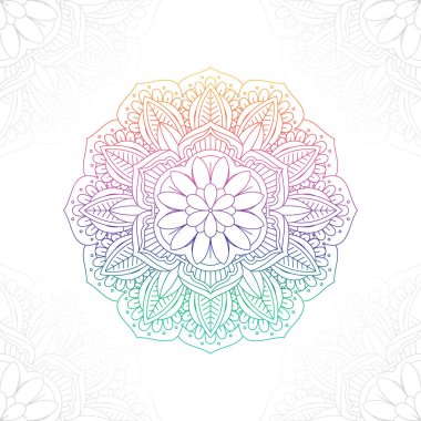 Dekoratif mandala tasarımı ile soyut arkaplan