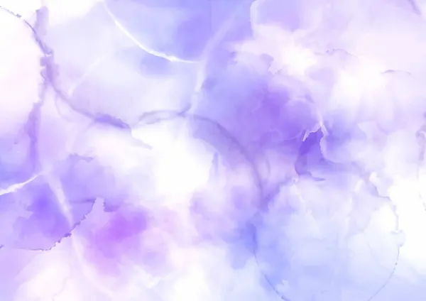 Abstraktes Handgemaltes Aquarell Hintergrund Violetten Schattierungen Stockvektor