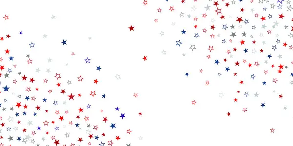 Diseño Banner Estrellado Abstracto Colores Rojo Blanco Azul Vectores de stock libres de derechos