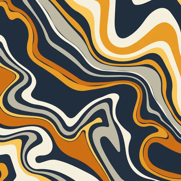 Abstract Background Retro Styled Swirl Pattern Design 免版税图库矢量图片