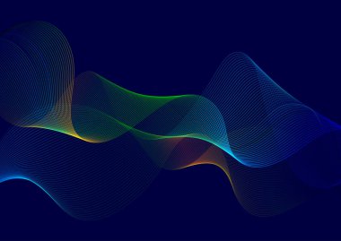 Çok renkli soyut akış çizgileri tasarım arkaplanı