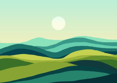 Soyut minimalist manzara tasarımı arka planı