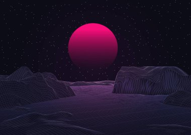 Geçmişe dönük bir kablo tasarımı ile soyut arkaplan