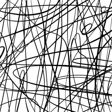 El çizimi soyut çizilmiş satır arkaplan tasarımı