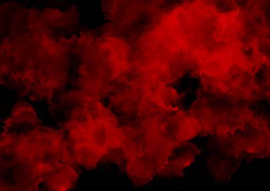 Soyut koyu renkli el, kırmızı suluboya arka plan tasarımı 