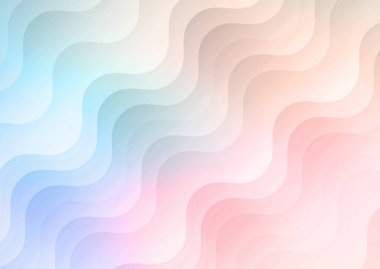 Gökkuşağı renkli pastel dalga tasarımı ile soyut arkaplan