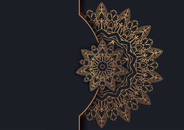 Zarif bir mandala tasarımı ile dekoratif arkaplan