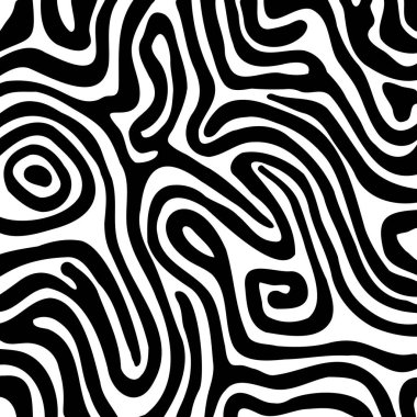 Bir el çizimi ile soyut arkaplan girdap çizimleri tasarımı