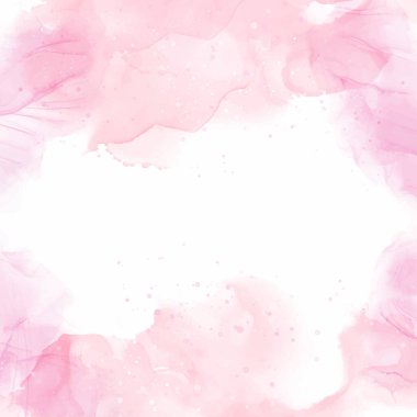 Decorative pastel pink hand painted watercolour background design