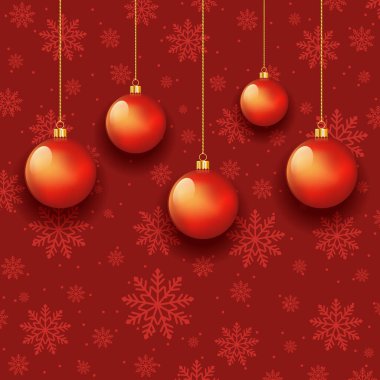 Noel kar taneleri arka planında asılı mücevher tasarımı