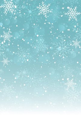 Kar taneleri tasarımlı bir Noel arkaplanı