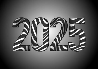 Çizgili tasarımla Mutlu Yıllar için soyut bir arkaplan