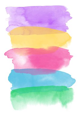 Gökkuşağı renk tasarımlı soyut el boyası arkaplan