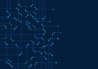 Devre kartı tasarımı ile modern teknoloji arka planı 