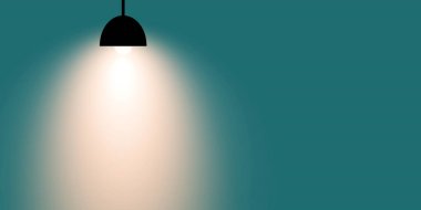 Metin için yeri olan asgari spot ışığı pankartı 