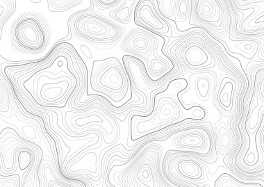 Detaylı bir topoğrafya haritası tasarımı ile soyut arkaplan