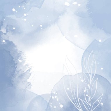 Zarif bir el boyası alkol arkaplanı ve az çiçekli bir tasarımı var.