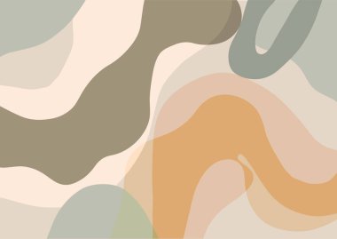 soyut el çizimi retro biçimli arkaplan tasarımı