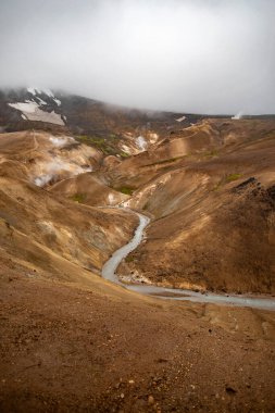 Karlı Dağlık Vantilatörlü Jeotermal Nehir