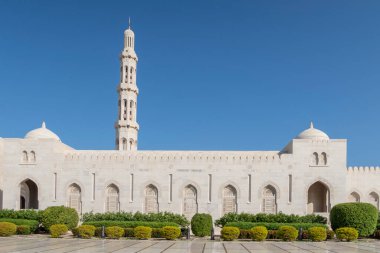 Ortadoğu 'daki Umman' daki Muscat Büyük Camii.