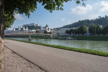 Looking towards the city of Salzburg Austria