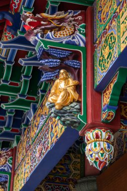 The architecture of the Po Lin Monastery on Lantau Island Hong Kong