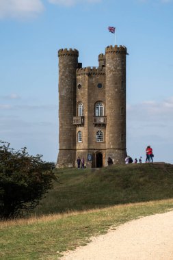 Broadway Tower at the top of Broadway Hill in the Cotswolds