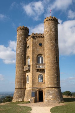 Broadway Tower at the top of Broadway Hill in the Cotswolds