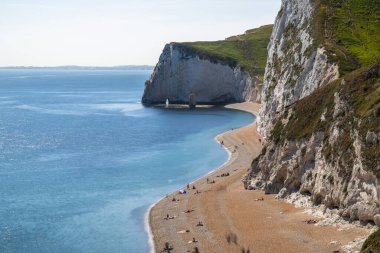 Bat's Head is a chalk headland on the Dorset coast in southern England, located between Swyre Head and Durdle Door to the east