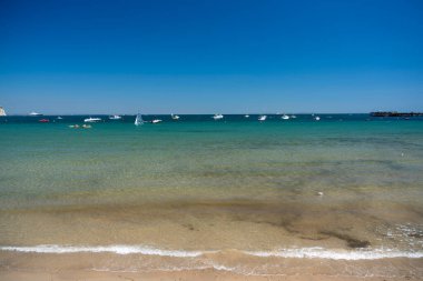 The beach at Swanage in Dorset Southern England