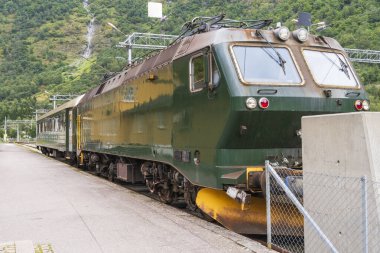 Norveç 'in ana motorunda Flam Flaam Demiryolu