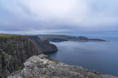 Norveç Avrupa 'da Nordkapp Belediyesinde Kuzey Burnu