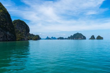 Ao Phang Nga Ulusal Parkı ve Tayland 'daki Phuket kıyıları