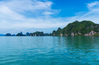 Ao Phang Nga Ulusal Parkı ve Tayland 'daki Phuket kıyıları