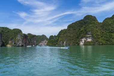 Ao Phang Nga Ulusal Parkı ve Tayland 'daki Phuket kıyıları