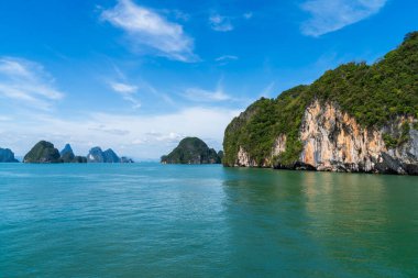 Ao Phang Nga Ulusal Parkı ve Tayland 'daki Phuket kıyıları