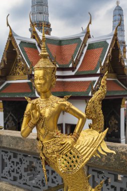 Büyük Saray ve Zümrüt Buda Tapınağı Tayland 'da Wat Phra Kaew