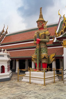 Büyük Saray ve Zümrüt Buda Tapınağı Tayland 'da Wat Phra Kaew