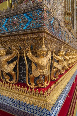 Büyük Saray ve Zümrüt Buda Tapınağı Tayland 'da Wat Phra Kaew