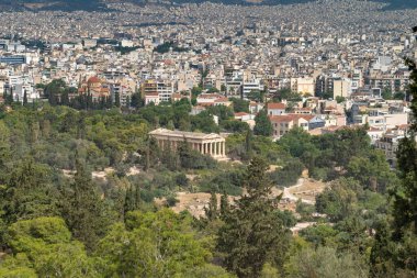 Atina 'daki Hephaestus Tapınağı Akropolis' ten