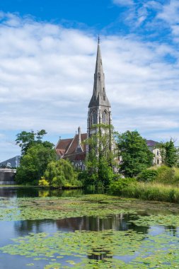 Danimarka 'da Kopenhag' daki Kastellet Kalesindeki Aziz Alban Kilisesi